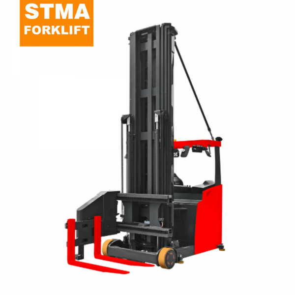 Three-way Forklift Operator Down Position