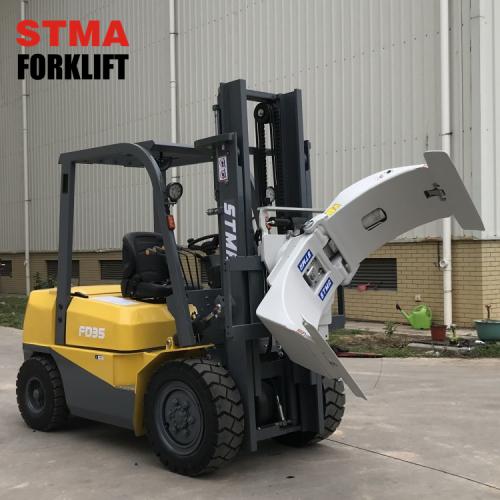 Diesel forklift With Paper roll clamp
