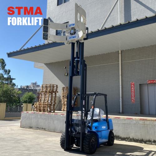Diesel forklift With paper roll clamp