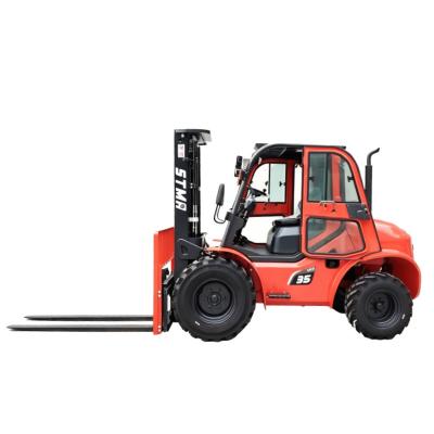 2.5 tani 2WD mbaya terrain forklift