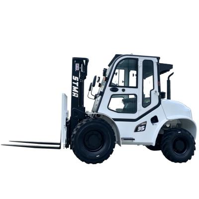 3 tani 4wd mbaya terrain forklift