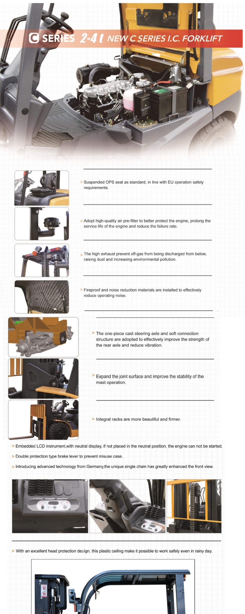 3.5 Ton EPA diesel forklift